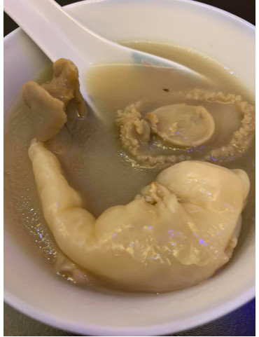 花膠鮑魚羊肚菌螺片湯