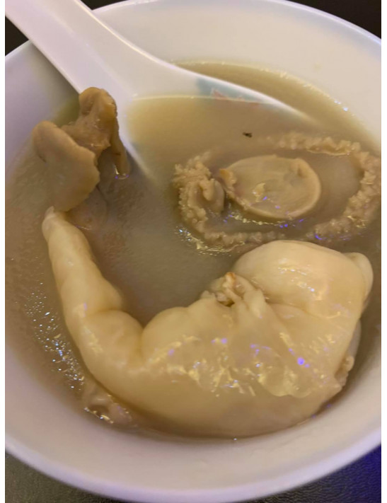 花膠鮑魚羊肚菌螺片湯