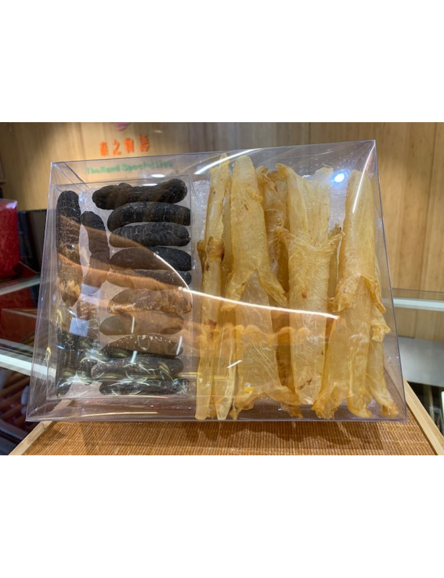 禮盒3) 原木花菇+日本元貝